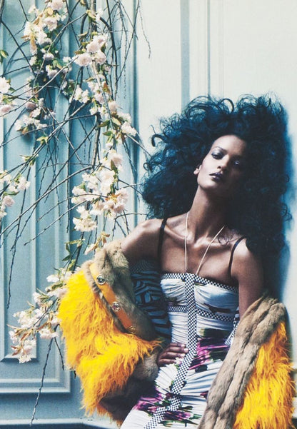 RUNWAY Dolce Gabbana F/W 2003 Silk Floral F1 Halter Dress (S)