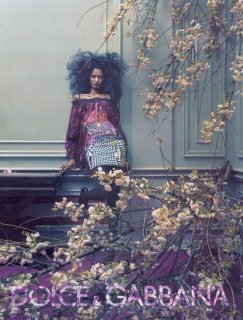 RUNWAY Dolce Gabbana F/W 2003 Silk Floral F1 Halter Dress (S)