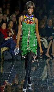 RUNWAY Dolce Gabbana F/W 2003 Silk Floral F1 Halter Dress (S)