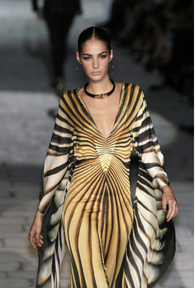 ICONIC Runway Roberto Cavalli S/S 2007 Ray Of Sun Mini Butterfly Dress (S and M)
