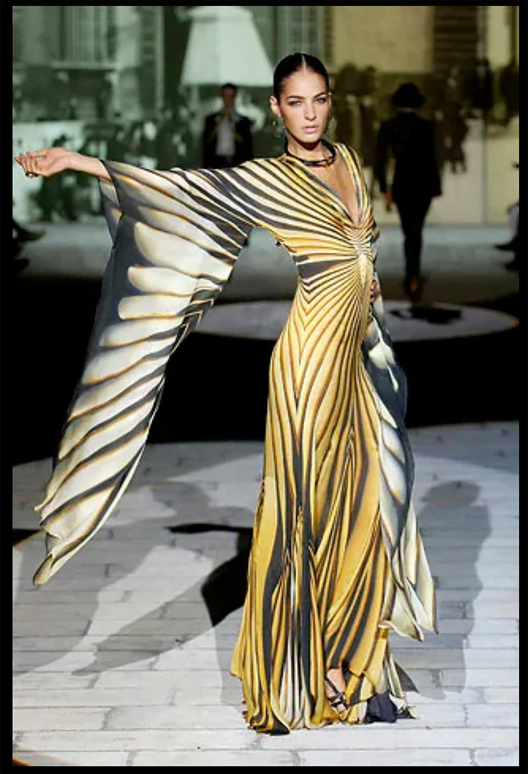 ICONIC Runway Roberto Cavalli S/S 2007 Ray Of Sun Mini Butterfly Dress (S and M)