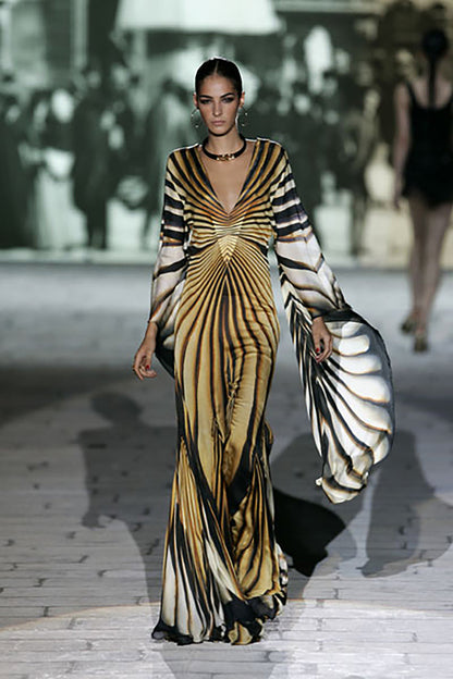ICONIC Runway Roberto Cavalli S/S 2007 Ray Of Sun Mini Butterfly Dress (S and M)