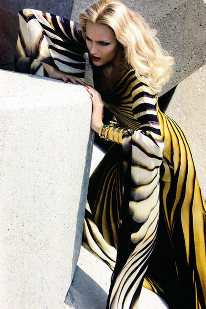 ICONIC Runway Roberto Cavalli S/S 2007 Ray Of Sun Mini Butterfly Dress (S and M)