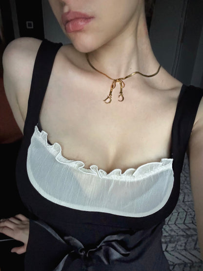 Chantal Thomass Vintage Black and White Babydoll Dress (S/M/L)