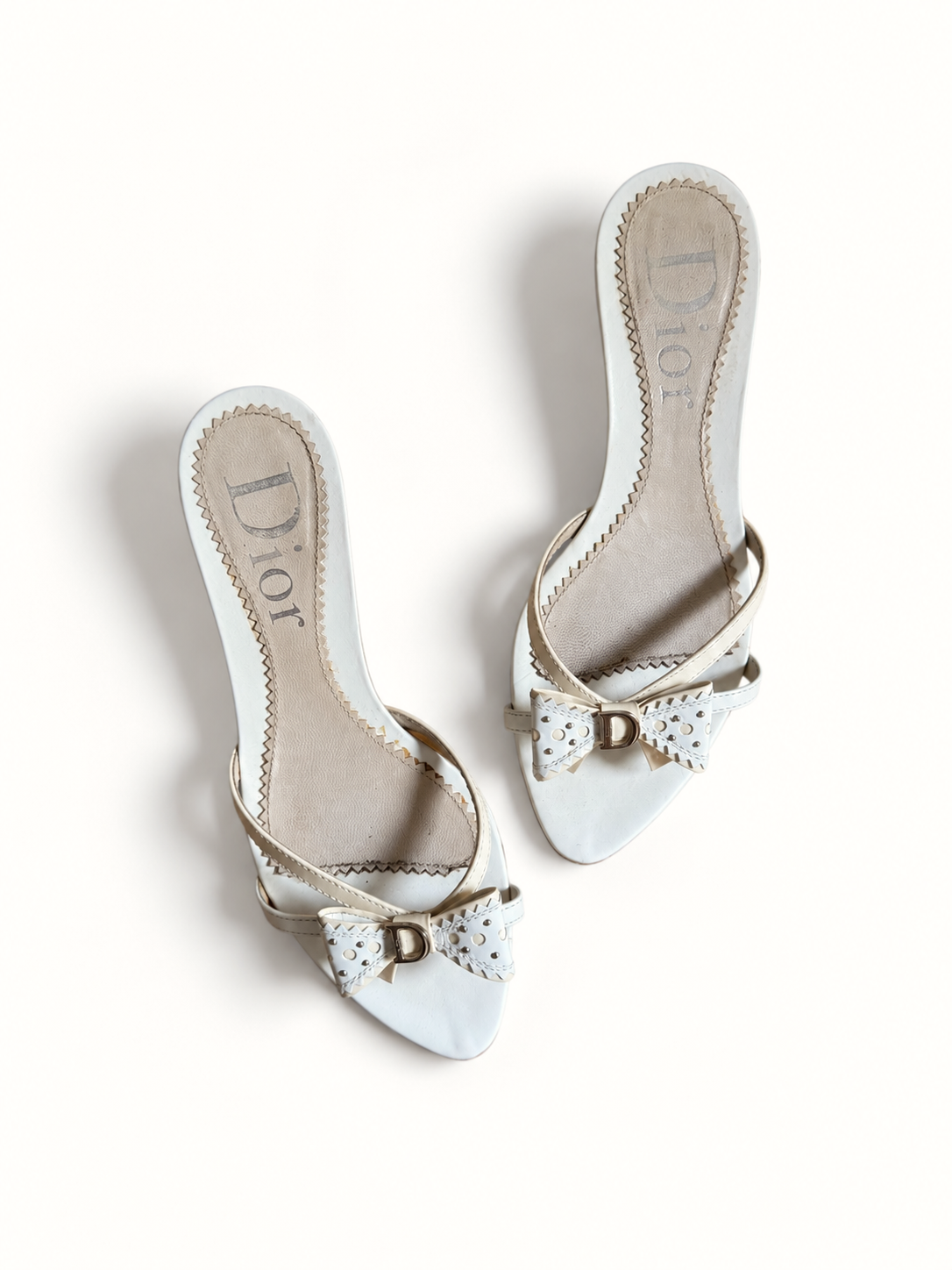 ICONIC Dior By John Galliano 2000s Ribbon Heels Mules (EU 38)