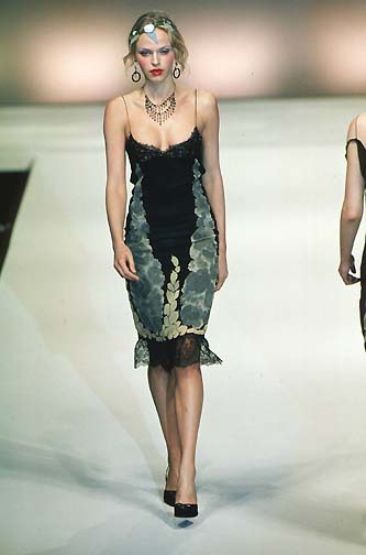 Vintage Blumarine Dress F/W 1998 RUNWAY Photographed by Helmut Newton (M)