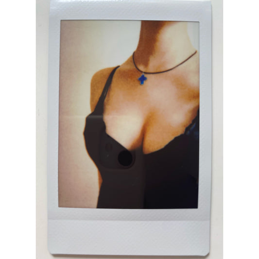 Vintage Blue Cross Choker